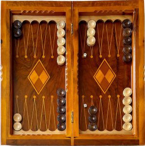 تخته نرد چوب گردو سنندج معرق لوزی