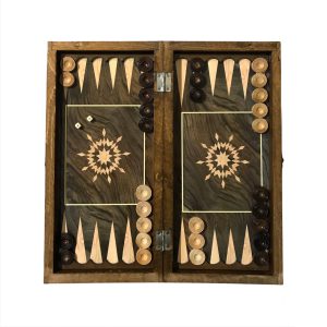 تخته نرد چوب روس طرح ابر و باد