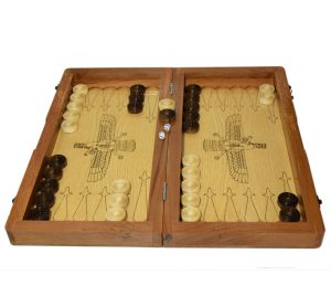 تخته نرد چوب روس طرح فروهر