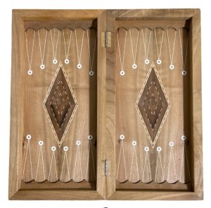 تخته نرد چوب گردو معرق لوزی