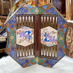 تخته نرد خاتم اصفهان هلالی