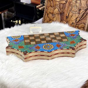 تخته نرد خاتم اصفهان طرح خورشیدی