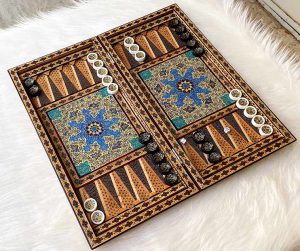 تخته نرد خاتم اصفهان تذهیب