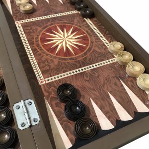 تخته نرد چاپی طرح گلسرخی