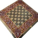 تخته نرد خاتم پرداز قرمز
