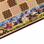 تخته نرد چاپی طرح چوگان