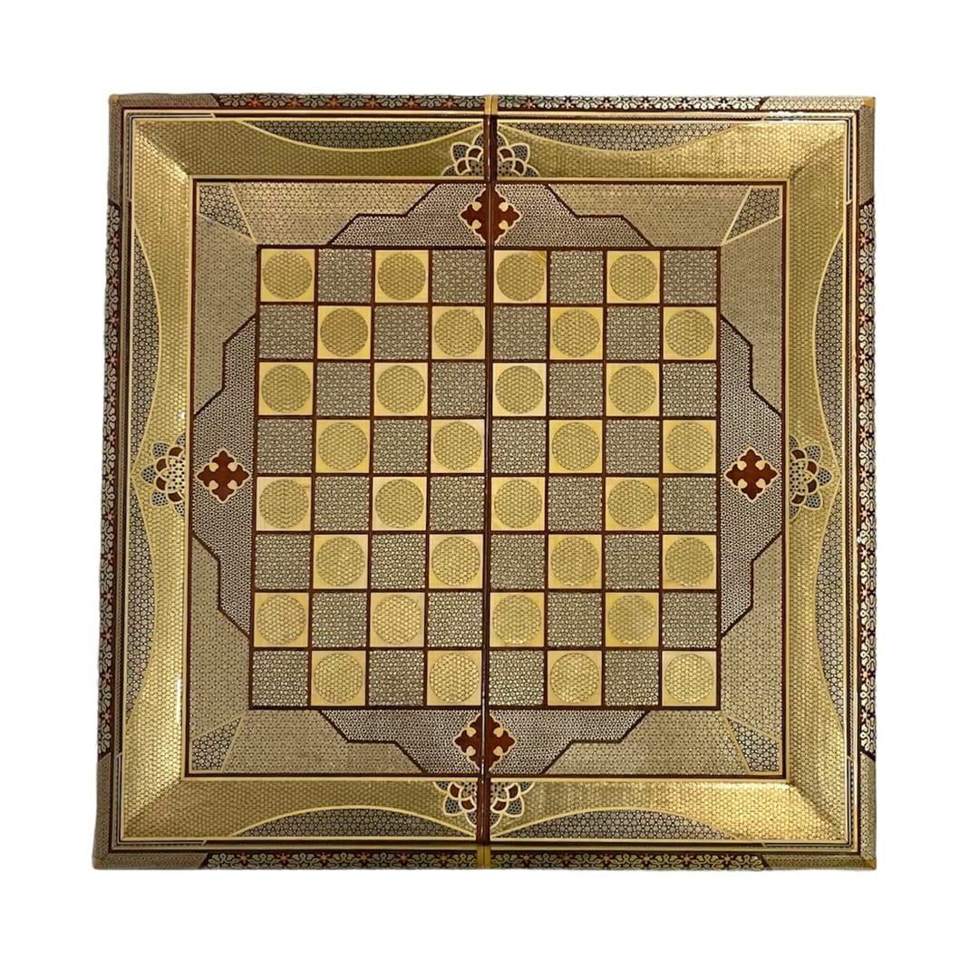 DUGHE4578 تخته نرد تمام خاتم 70 سانتی