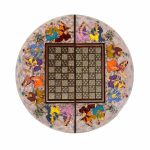 تخته نرد خاتم گرد تذهیب کد4066