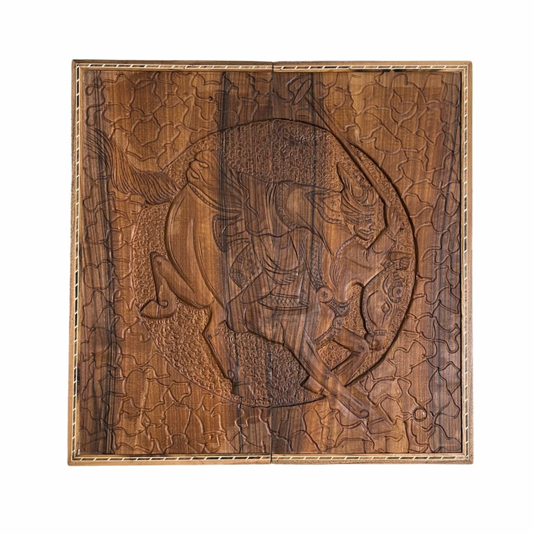 GSHRE9638 تخته نرد منبت طرح چوگان 4092