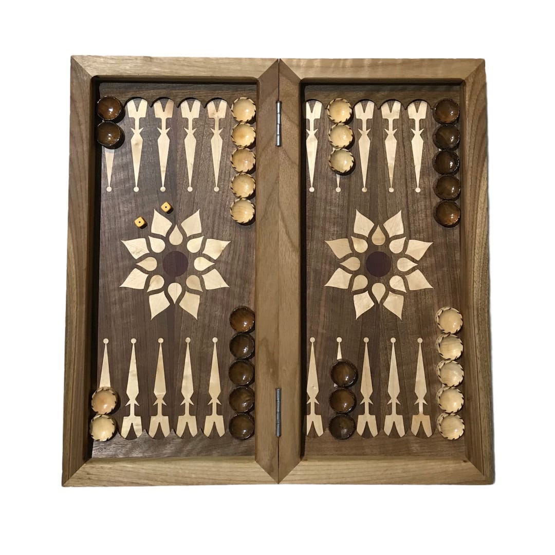 HVRFE2684 تخته نرد منبت طرح رستم و اژدها