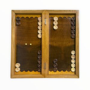 تخته نرد چوب گردو طرح ریشه کد3132