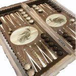 تخته نرد دور منبت طرح سیمرغ