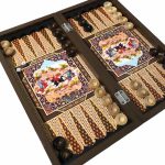 تخته نرد چاپی طرح چوگان