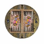 تخته نرد خاتم گرد تذهیب کد4066