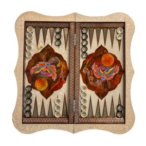 تخته نرد خاتم دالبر سیمرغ کد 4348