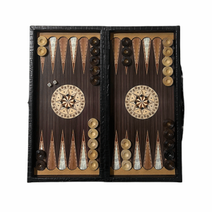 تخته نرد چرم طرح فندقی