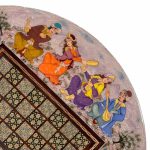 تخته نرد خاتم گرد تذهیب کد4066 - Image 3
