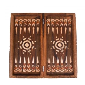 تخته نرد چوب گردو سنندج معرق لوزی