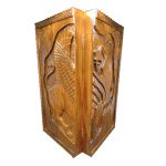 تخته نرد منبت کاری طرح مهر کوروش کد T107