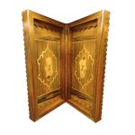 تخته نرد منبت کاری طرح فروهر کد T108