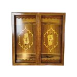 تخته نرد منبت کاری طرح فروهر کد T108