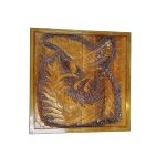 تخته نرد منبت کاری طرح سیمرغ کد T109