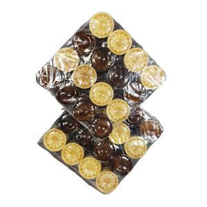 مهره چوبی طرح گل لیزری کد T126