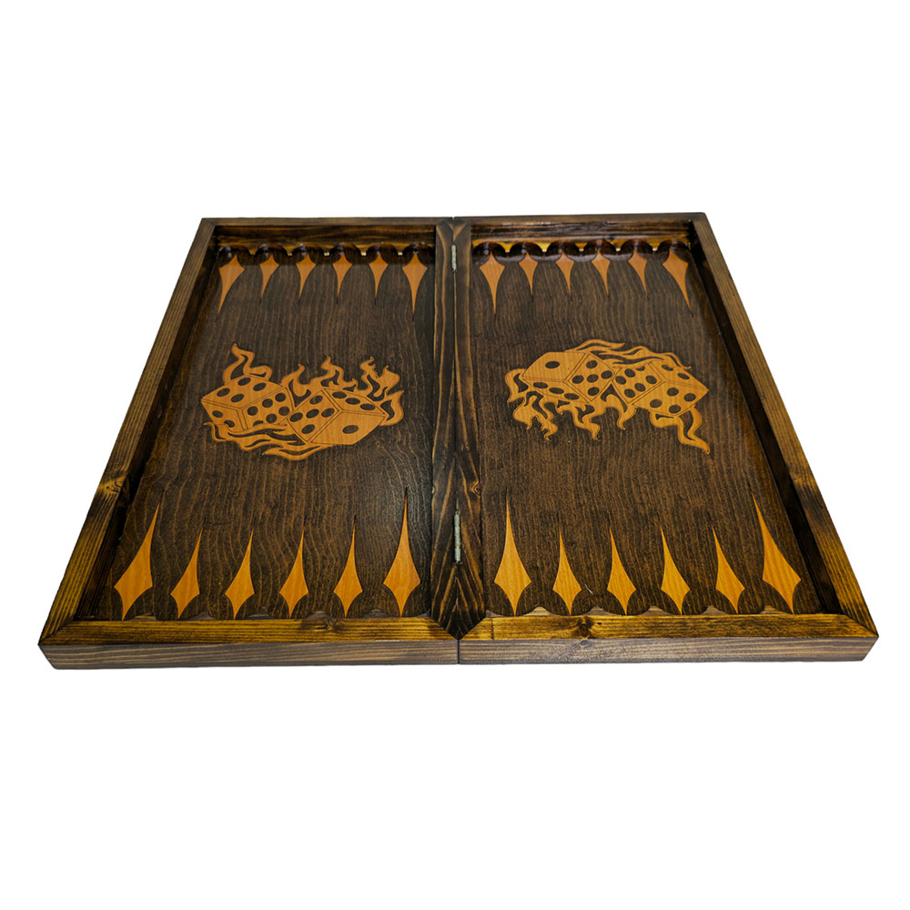 A114 (1) تخته نرد و شطرنج چوب روس کد A114 - Image 1