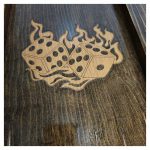 تخته نرد و شطرنج چوب ---- طرح تاس کد A114