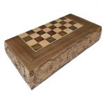 تخته نرد و شطرنج منبت کاری چوب گردو سنندج
