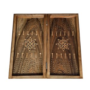 تخته نرد و شطرنج منبت کاری چوب گردو سنندج