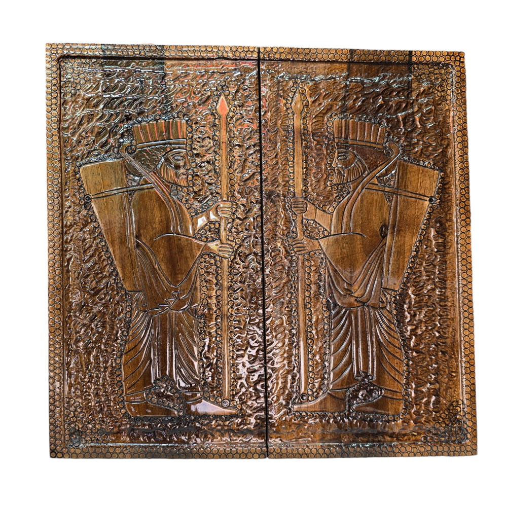 221 (4) تخته نرد و شطرنج منبت کاری چوب گردو سنندج