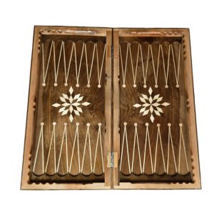 تخته نرد و شطرنج منبت کاری چوب گردو سنندج