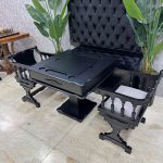 میز تخته نرد و شطرنج ۶ بازی مشکی