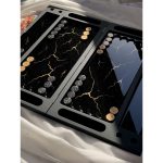 تخته نرد رزین طرح مرمر کد a150004