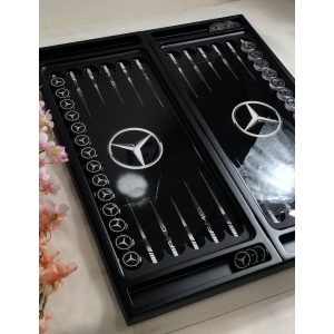 تخته نرد رزین طرح بنز کد a150006