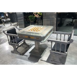 میز تخته نرد و شطرنج ۶ بازی طوسی