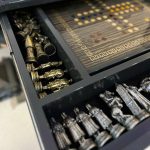 میز تخته نرد و شطرنج ۶ بازی مشکی