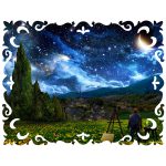 مینی پازل 166عددی برند گلکسی طرح نقاش