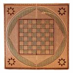 تخته نرد و شطرنج خاتم کاری طرح هزار نقش کد 160002