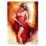 مینی پازل170عددی برند مینیاتوری طرح پیراهن قرمز