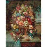 پازل 1000 تکه ریکوردی طرح برج سبد گل