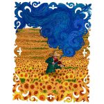 مینی پازل 166عددی برند گلکسی طرح گل آفتاب گردون