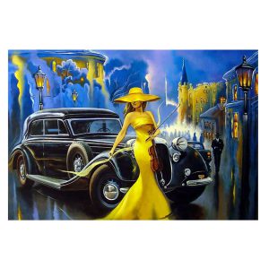 مینی پازل170عددی برند مینیاتوری طرح ماشین کلاسیک