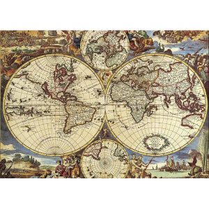 پازل 1000تکه برند ریکوردی طرح نقشه جهان