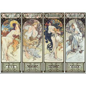 پازل 1000تکه برند ریکوردی طرح کارت پستال