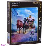 پازل 1000 تکه ریکوردی طرح درشکه اسب