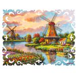 مینی پازل 166عددی برند گلکسی  طرح آسیاب - Image 3