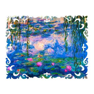 مینی پازل 166عددی برند گلکسی طرح گل نیلوفر