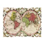 مینی پازل 166عددی برند گلکسی طرح نقشه زمین